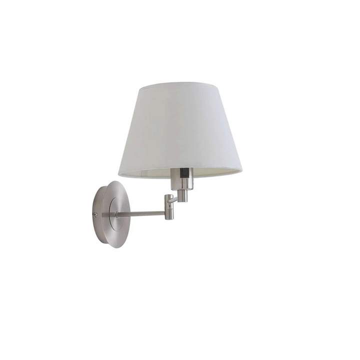 Lindby Wandleuchte Pola Wandlampe Leuchte Lampe ausziehbarer Schirm Nickel matt