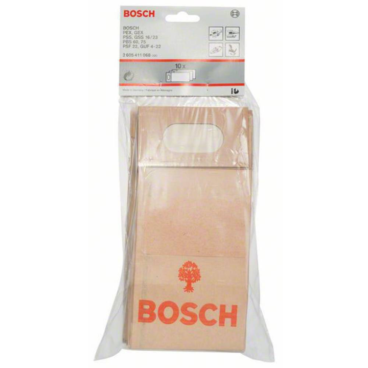 Bosch Staubbeutel für Band- Exzenter- Schwingschleifer Universalfräse 10er-Pack