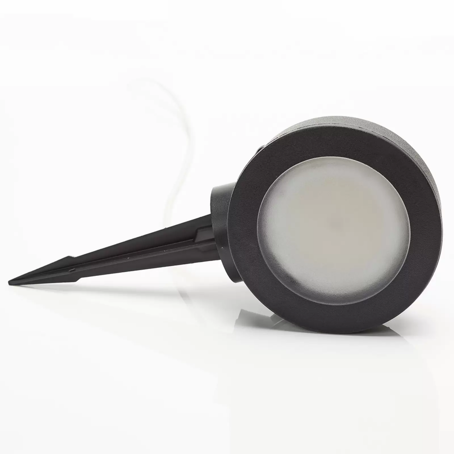 B-Ware Fumagalli Spießstrahler Tommy Sockelleuchte Lampe Rund Schwarz 1 Flammig 10 W Cct