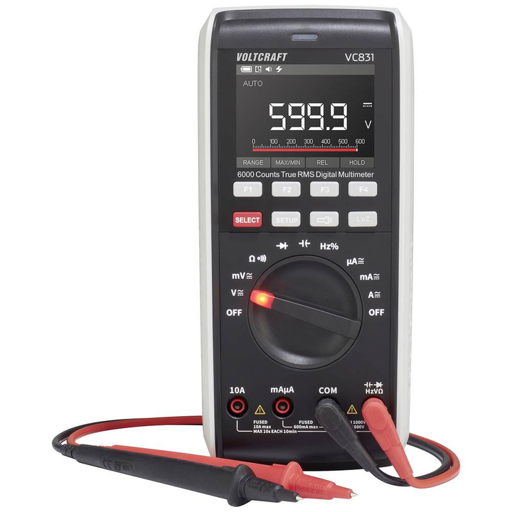 VOLTCRAFT VC831 Hand-Multimeter kalibriert CAT III 1000 V CAT IV Messgerät