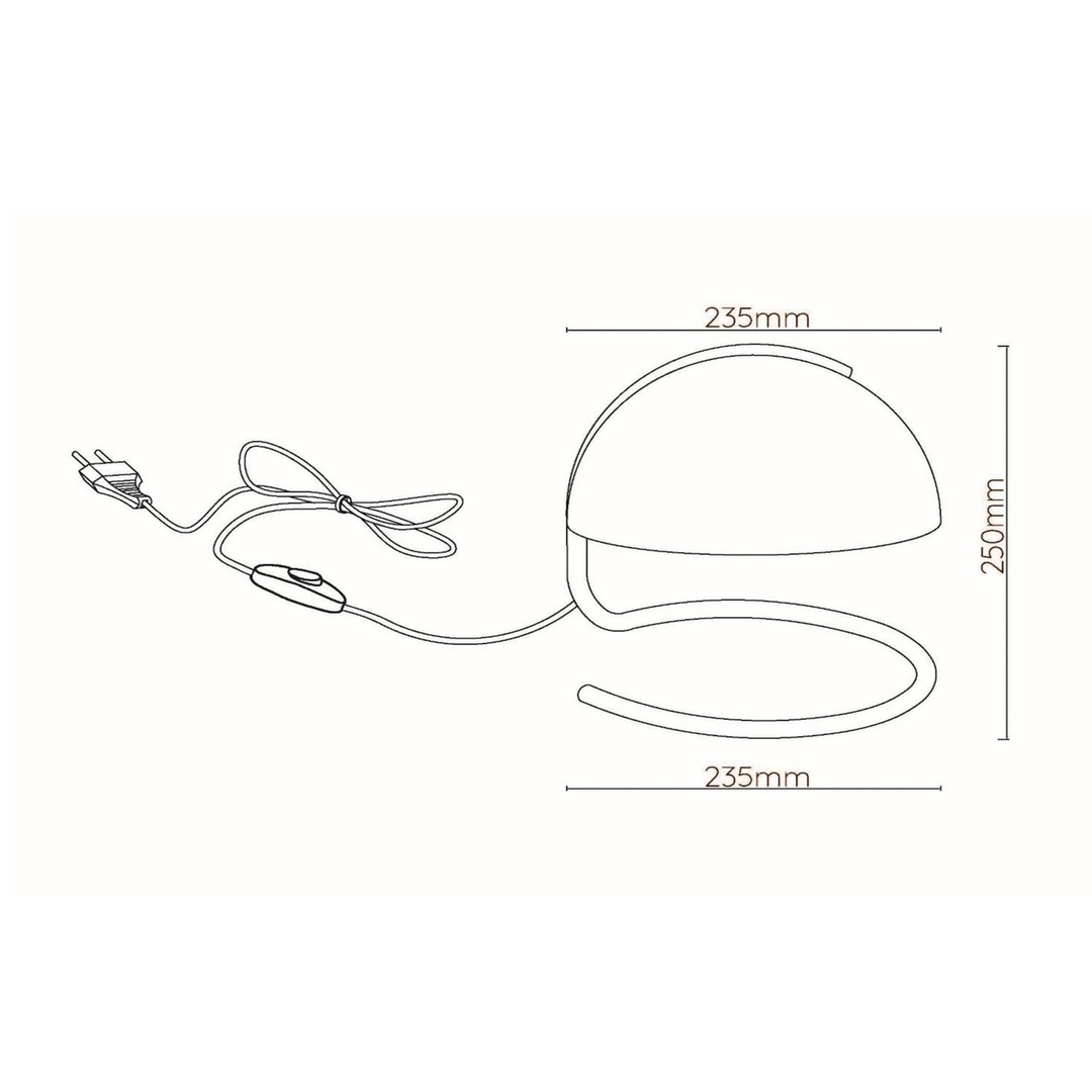 Lucide Retro-Tischleuchte Cato mit Milchglasschirm weiß Tischlampe Standleuchte