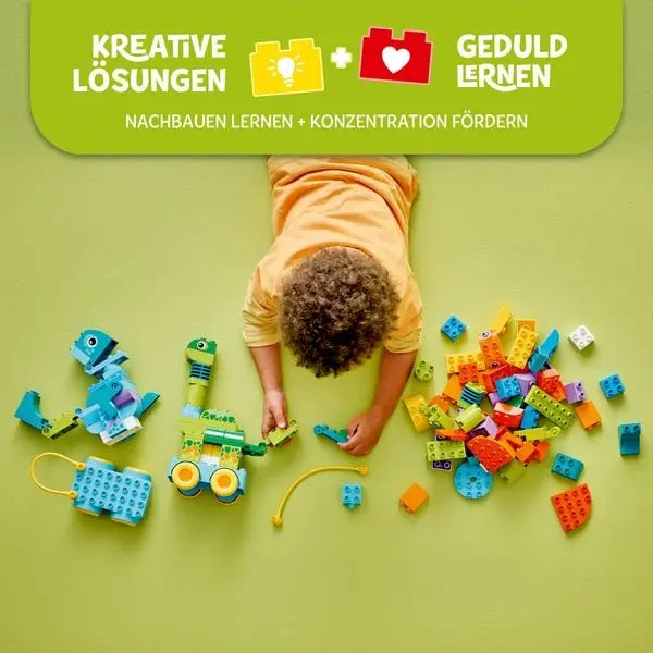 B-Ware Lego Duplo Set Spielzeug Lernspielzeug Dinos Fahrzeuge Town 3 In 1 Kleinkinder - 5702017816647