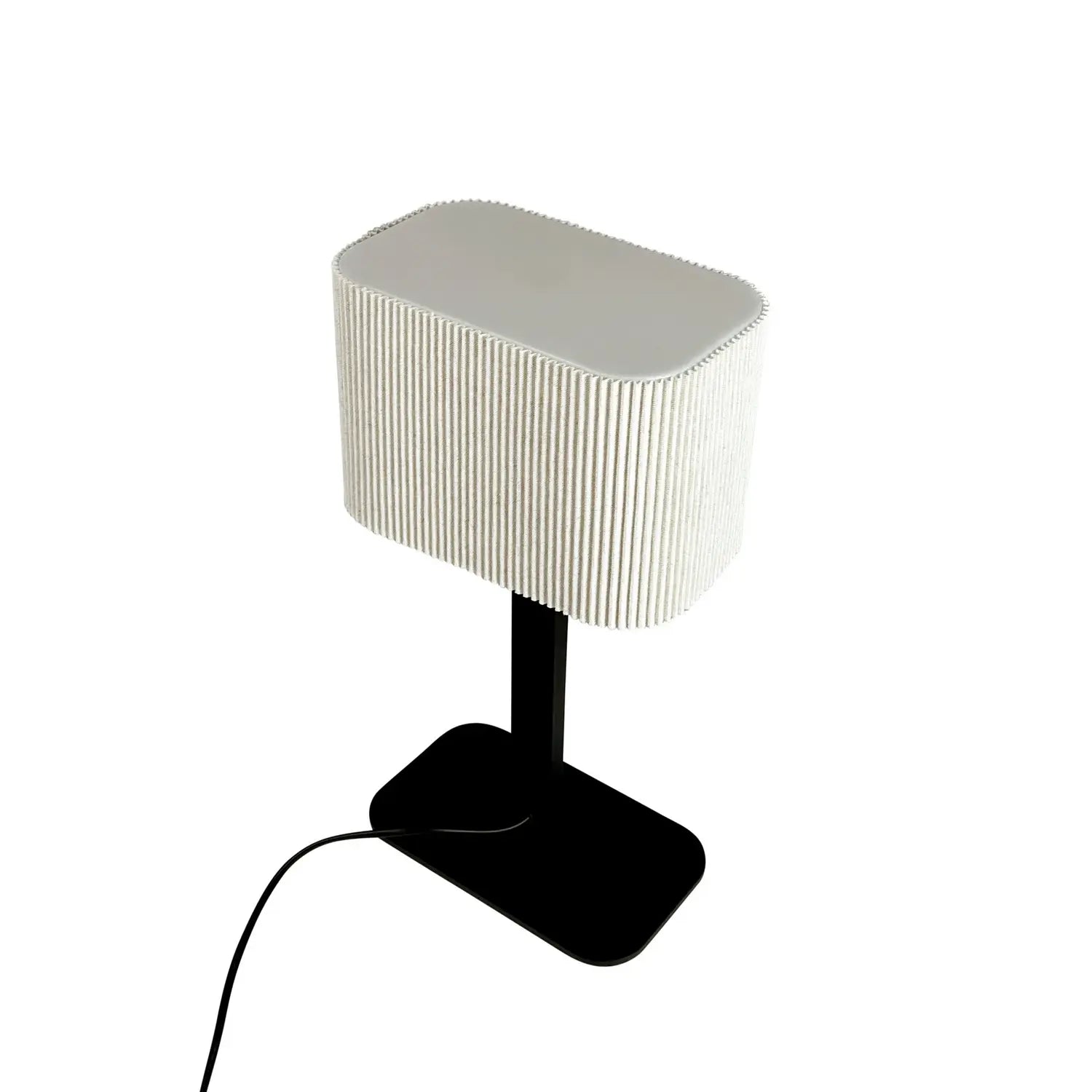 B-Ware Dyberg Larsen Tischlampe Leuchte Calix Weiß Textil Metall Naturweiß 39 Cm - 5704709091394