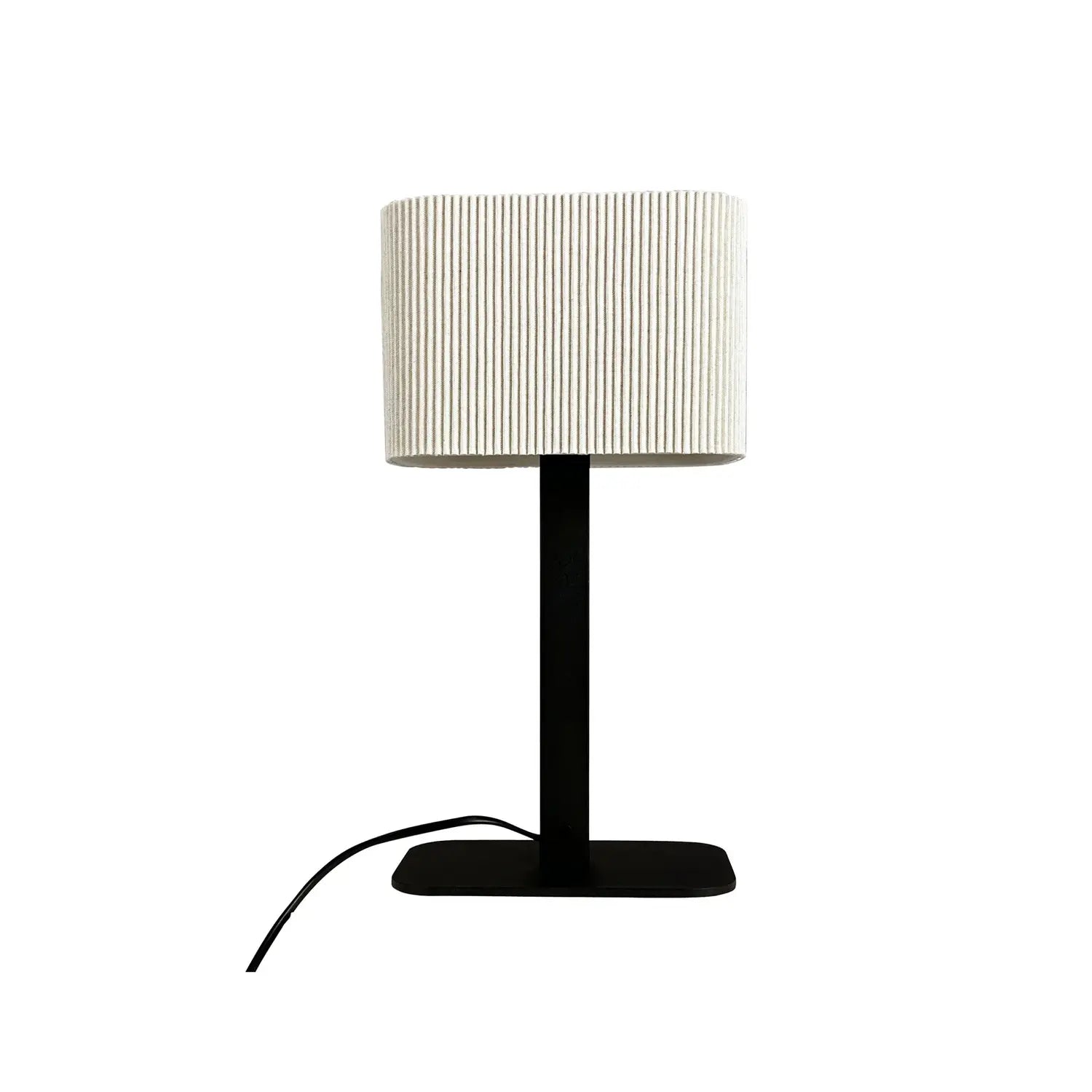 B-Ware Dyberg Larsen Tischlampe Leuchte Calix Weiß Textil Metall Naturweiß 39 Cm - 5704709091394