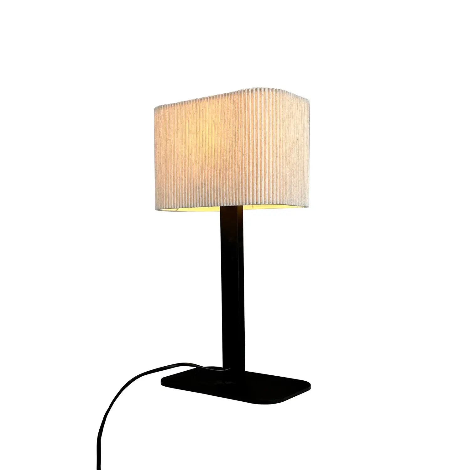 B-Ware Dyberg Larsen Tischlampe Leuchte Calix Weiß Textil Metall Naturweiß 39 Cm - 5704709091394