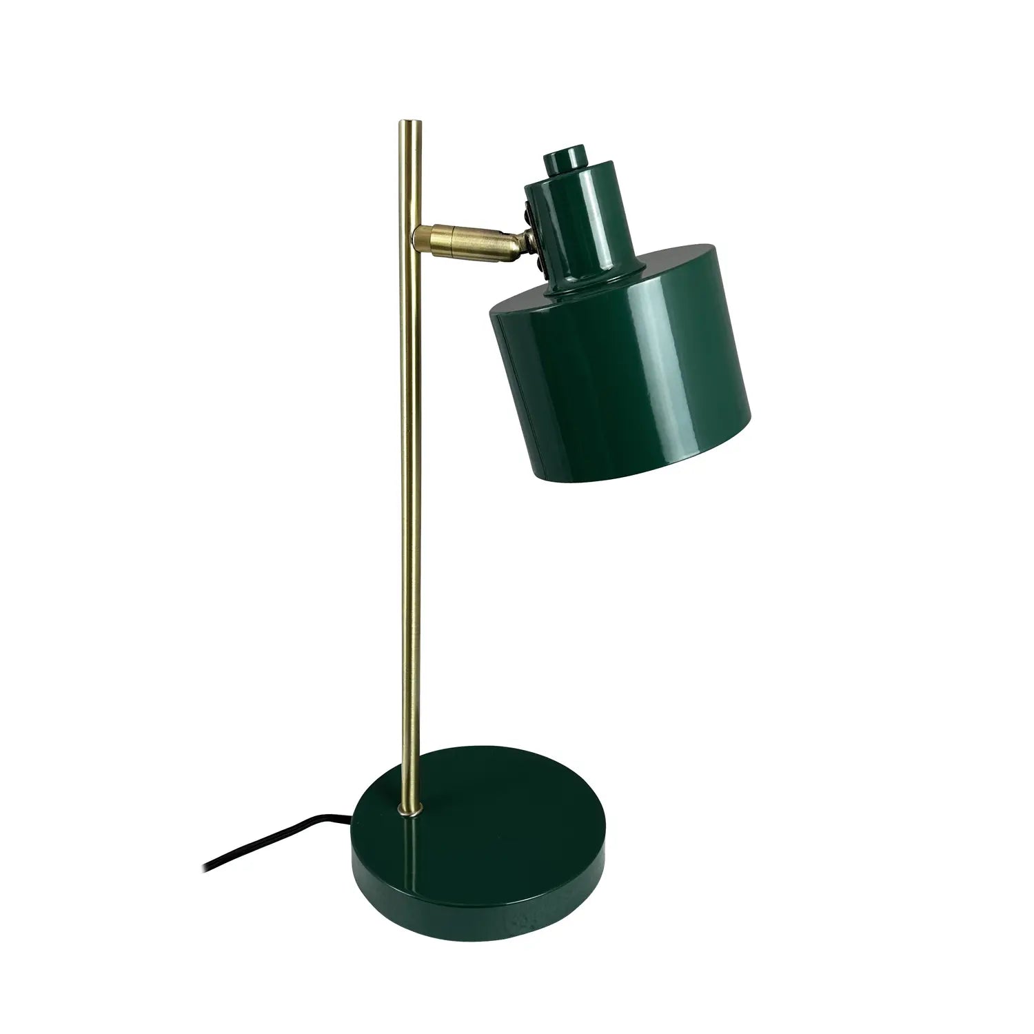 B-Ware Dyberg Larsen Tischlampe Leuchte Ocean Dunkelgrün Messing Metall Schalter
