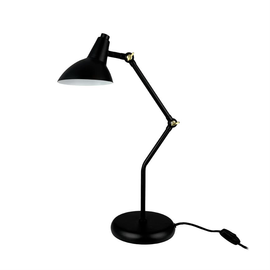 Dyberg Larsen Tischleuchte Tischlampe Vela Schwarz Beleuchtung Lampe GU10 44,7cm - 5704709095248