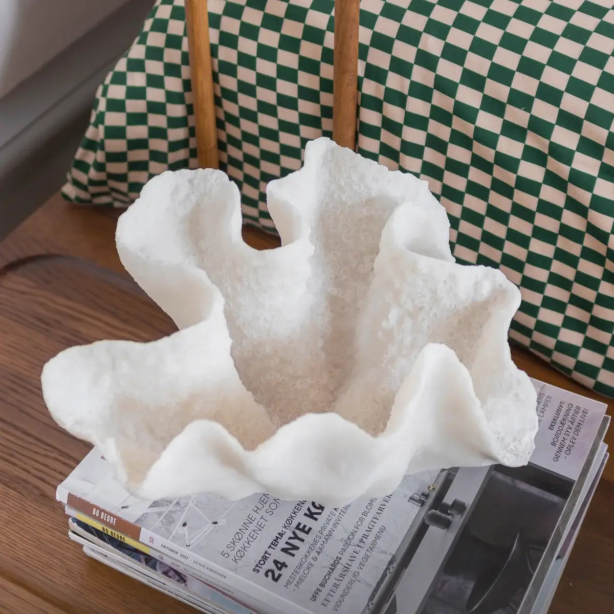 B-Ware Mette Ditmer Schale Schüssel Coral Deko Schale Weiß Steingut Aufbewahrung 30 Cm - 5706241954298