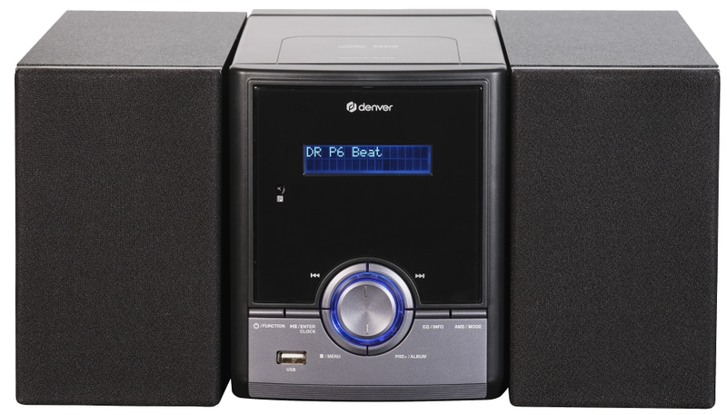 Denver Stereoanlage Kompaktanlage Musik Dab+ Cd Bluetooth Mp3 Ukw Schwarz B-Ware - 5706751075162