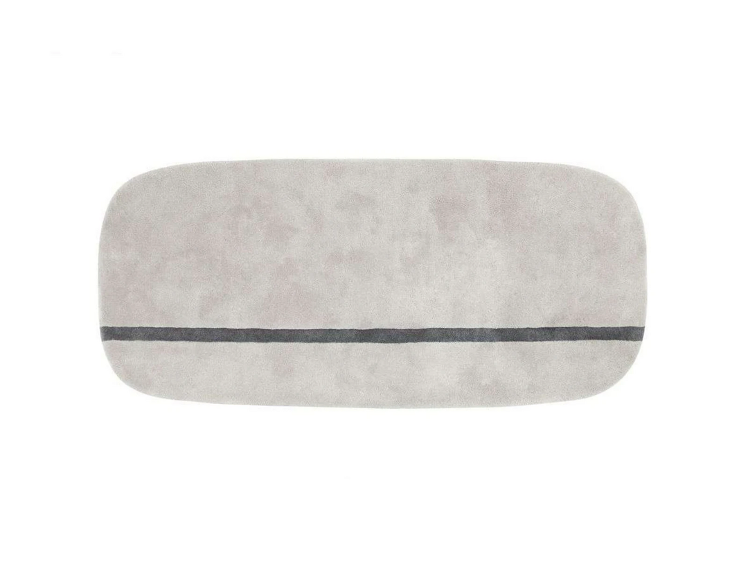 Normann Copenhagen Oona Teppich 90x200 Grau Wohnzimmer Schlafzimmer Wollteppich B-Ware