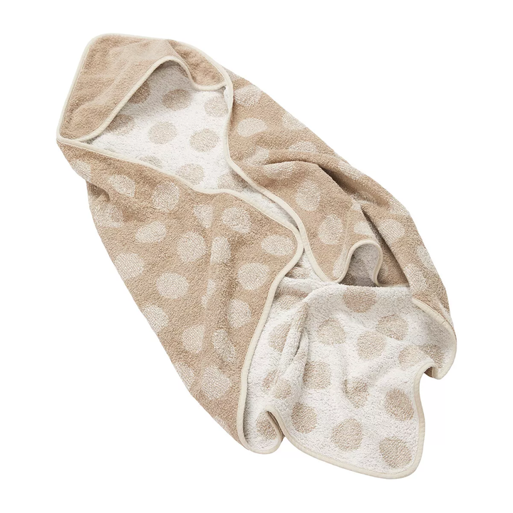 Leander Kapuzentuch Badetuch Hoodie Wickelunterlage Baumwolle Cappucino B-Ware - 5707770601288