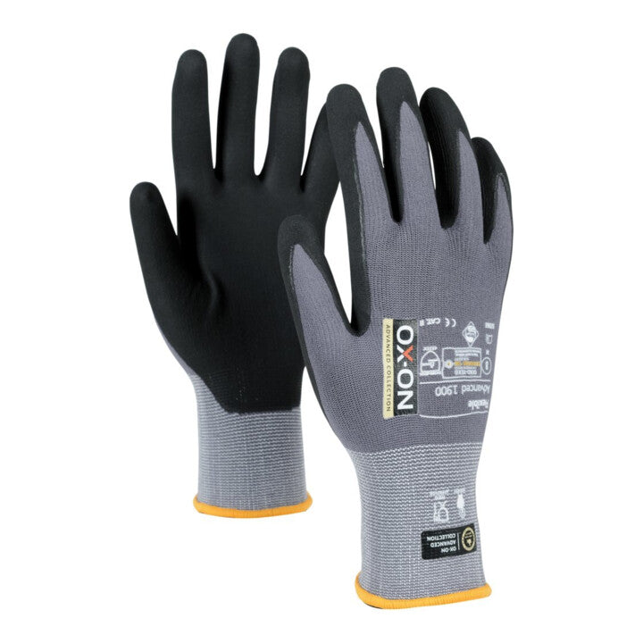OX-ON Schnittschutzhandschuhe Größe 6 Advanced 1900 Arbeitshandschuhe 12 Paar - 5701952920662