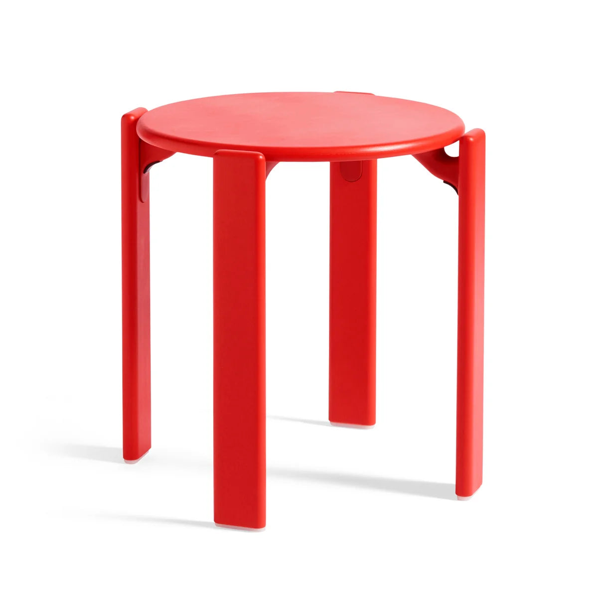 HAY Hocker Sitzgelegenheit Rey Filzgleiter scarlet red Sitzhocker Höhe 46 cm - 5710441310044