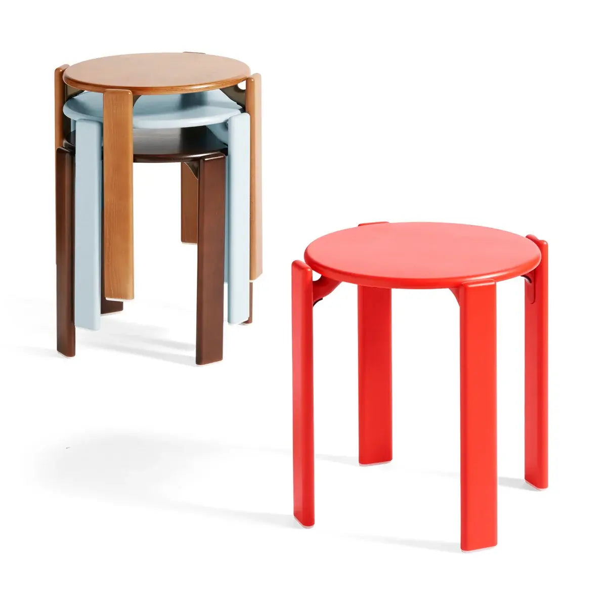 B-Ware Hay Hocker Sitzgelegenheit Rey Filzgleiter Scarlet Red Sitzhocker Höhe 46 Cm - 5710441310044