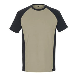 B-Ware Mascot T Shirt Shirt T Shirt Potsdam Arbeitskleidung Hellkhaki Schwarz Größe Xl