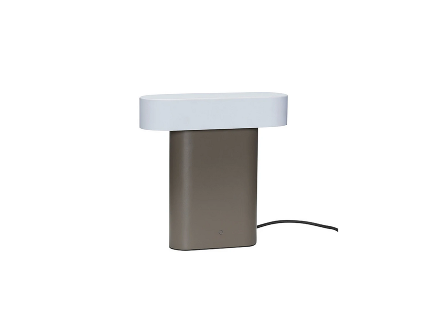 Hübsch Sleek Led Tischleuchte Tischlampe Nachttischlampe Braun/Grau B-Ware - 5712772134184