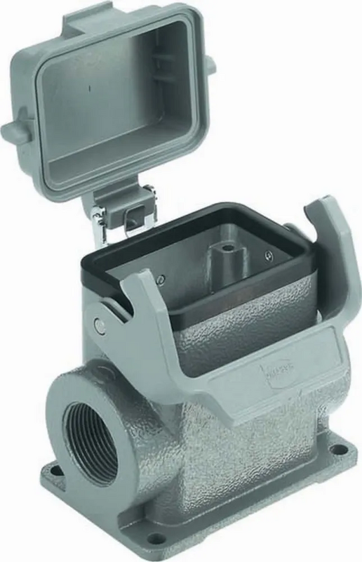 Harting Sockelgehäuse Gehäuse Han B Base Sm Hc Kunststoffabdeckung M25 B-Ware - 5713140125018
