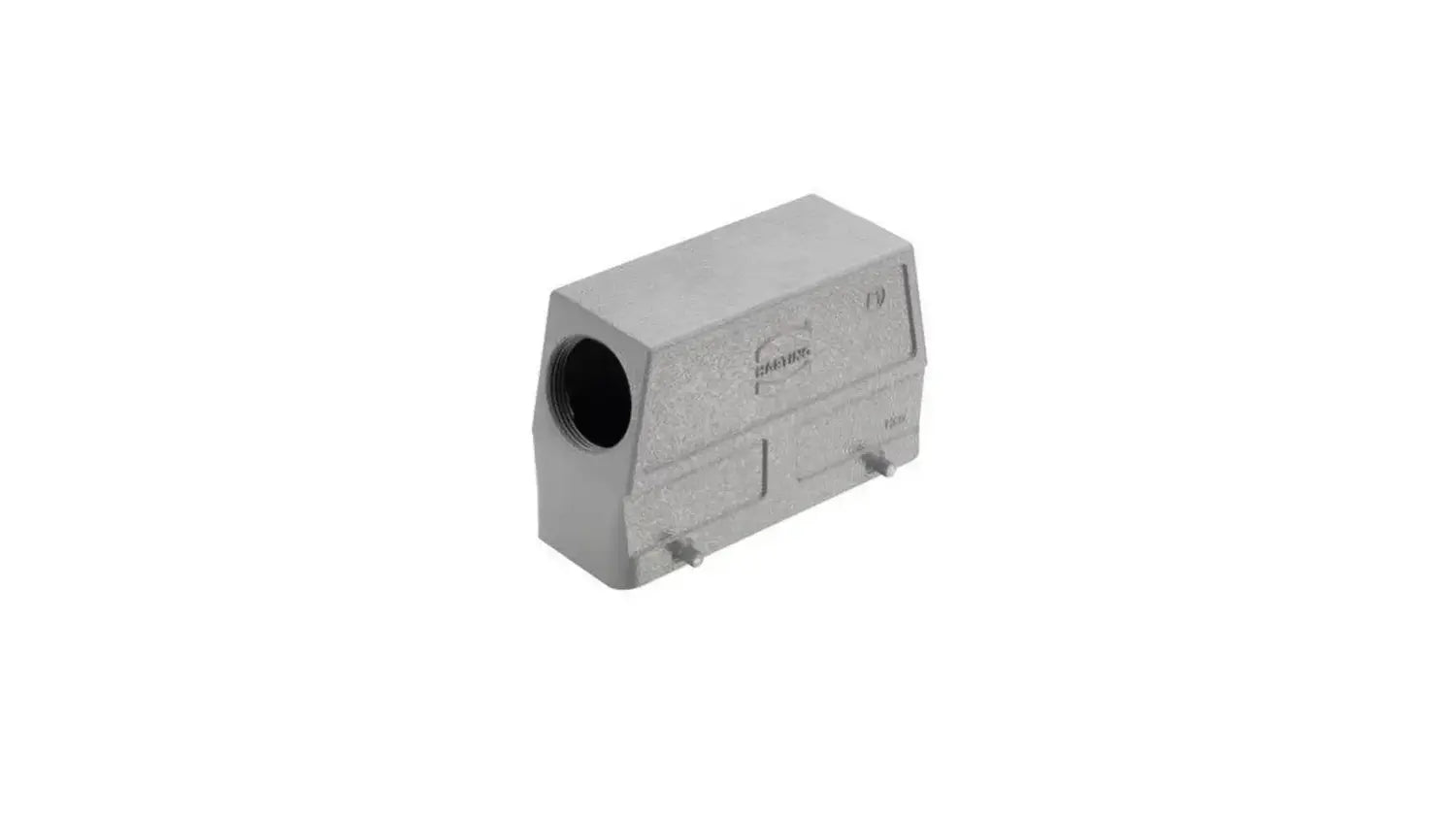 B-Ware Harting Tüllengehäuse Steckergehäuse M40 24 B Grau Seiteneingang Querbügel Alu - 5713140126909