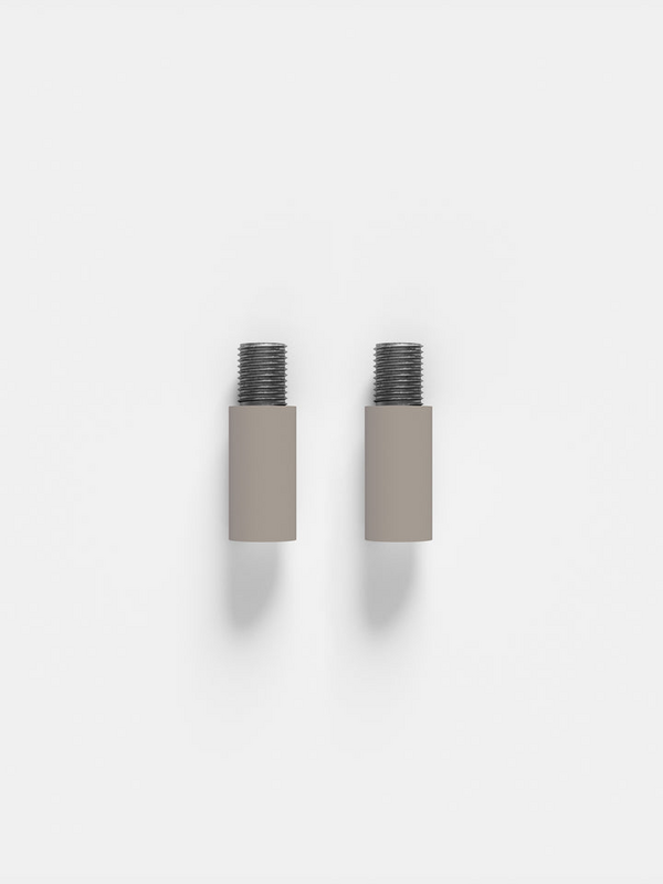 B-Ware Moebe Part Endbolzen 2 St. Regalabschluss Wandregal Warmes Grau 4x1 8cm - 5713520012027