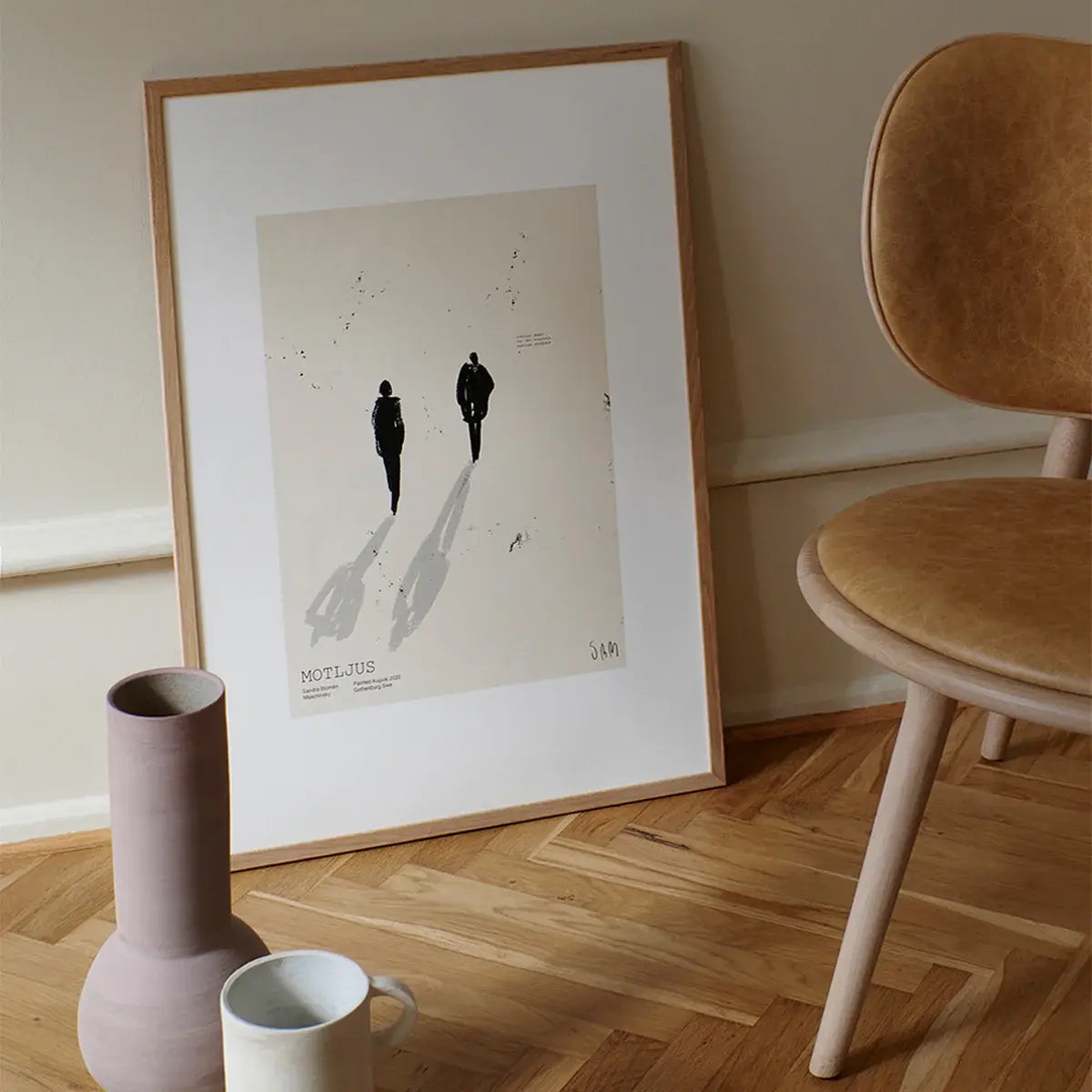 B-Ware The Poster Club Kunstdruck Motljus Schwarz Weiss 30x40cm Sandra Blomen Maschinsky - 5713713086791