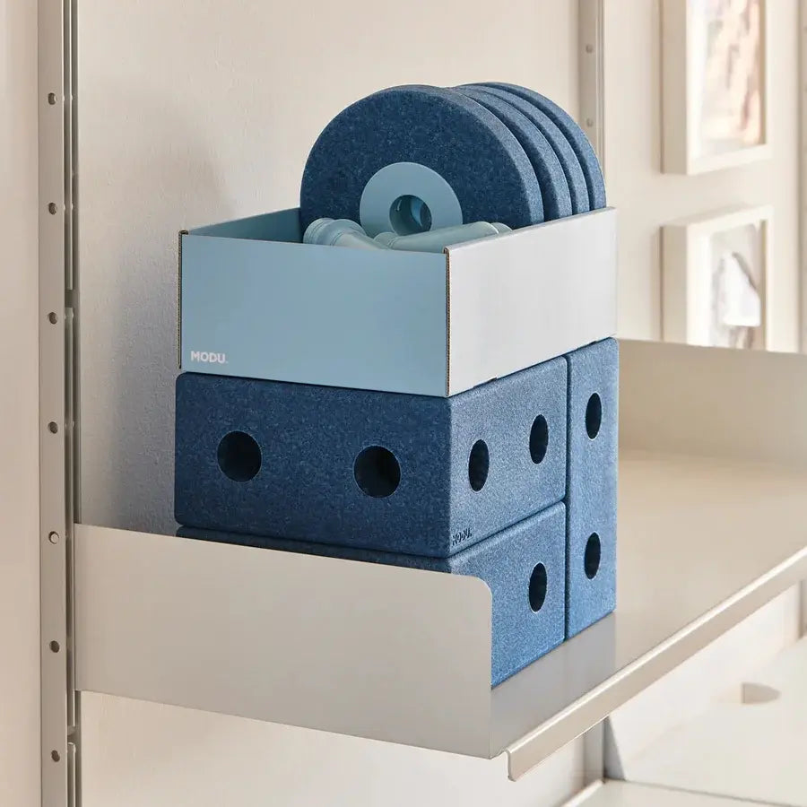 B-Ware Modu 3 In 1 Lauflernwagen Schubkarre Gehwagen Deep Blue Sky Blue 17 Teile Blau - 5714649125028