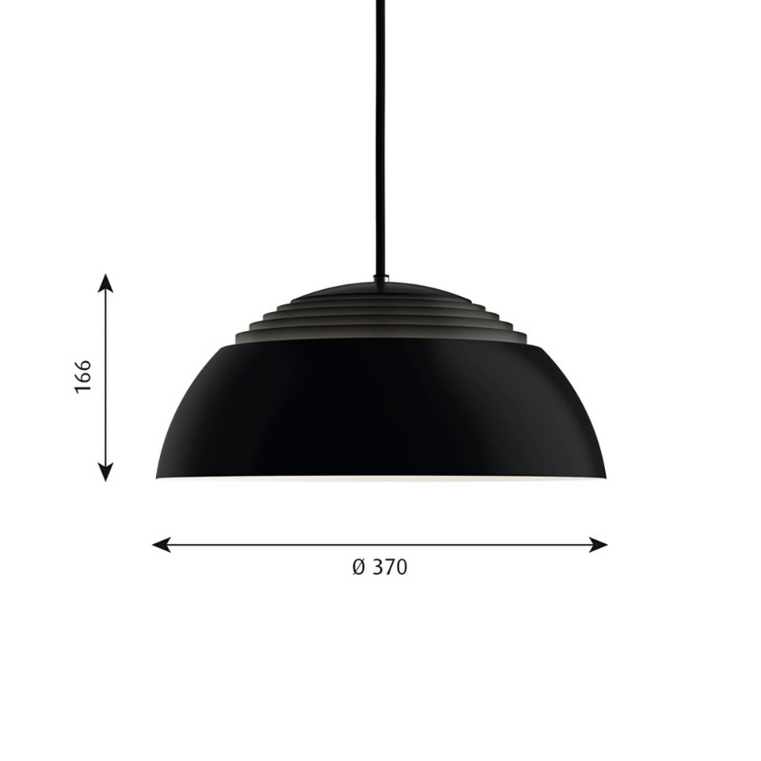 D-Ware Louis Poulsen   Aj Royal 370 Led Pendelleuchte Hängeleuchte Lampe Defektware - 5714693367818