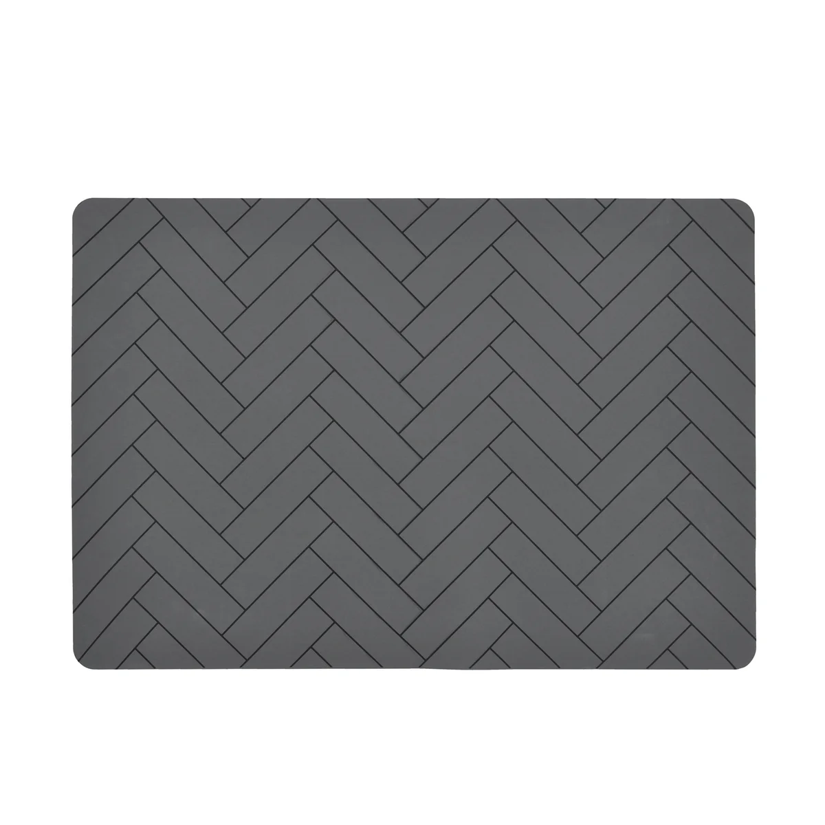 B-Ware Södahl Tischset Unterlage Silikon Grau 33 X 48 Cm Kachelmuster 6 Stück - 5722000151777