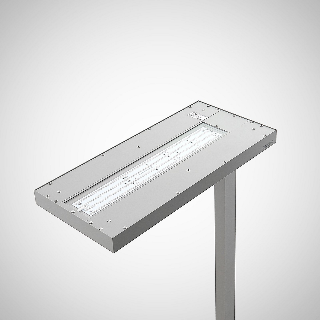 Arcchio Bertram Led Büro Stehlampe Sensor Cct Silber Stehleuchte Mit Touchdimmer B-Ware