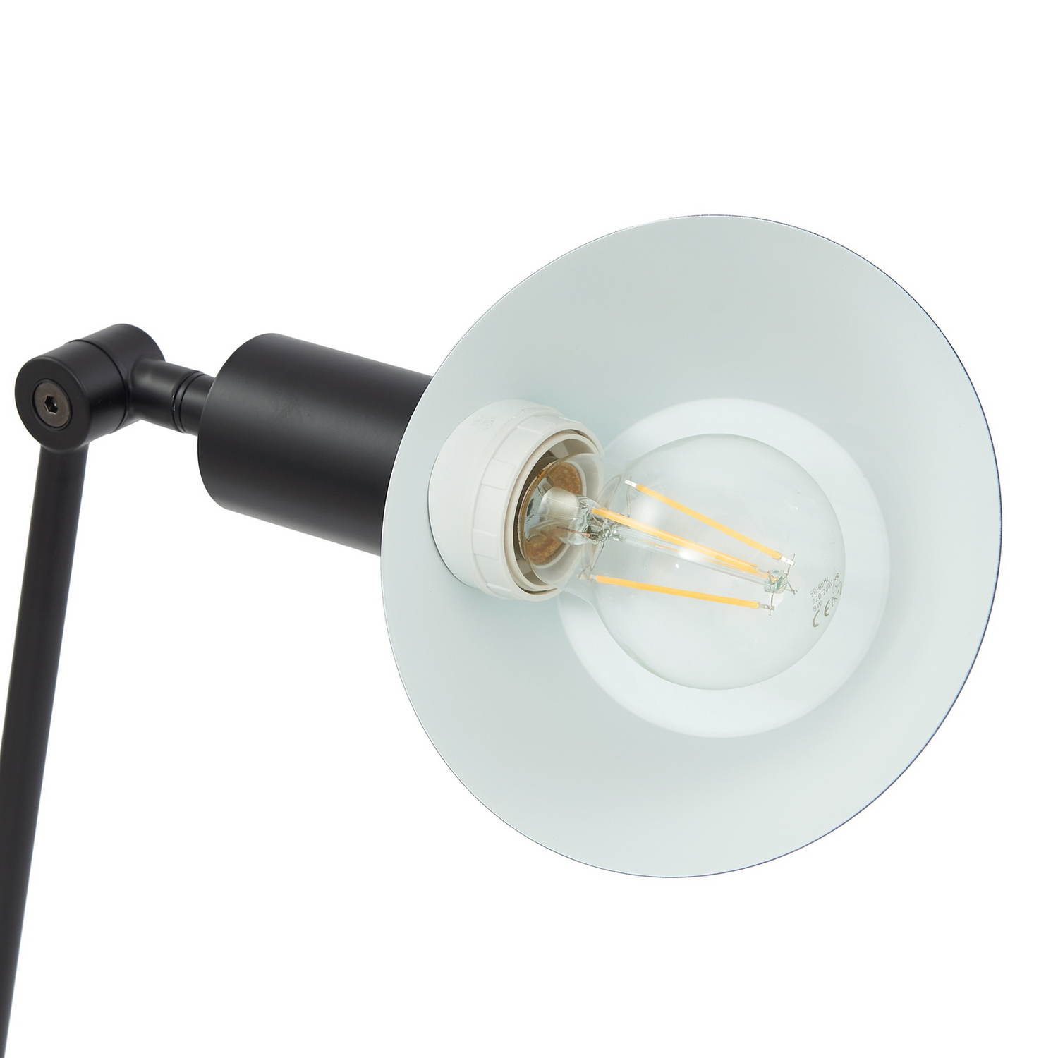 B-Ware Lindby Tischleuchte Corali Schwarz Metall Höhe 64 Cm Tischlampe Lampe Leuchte182