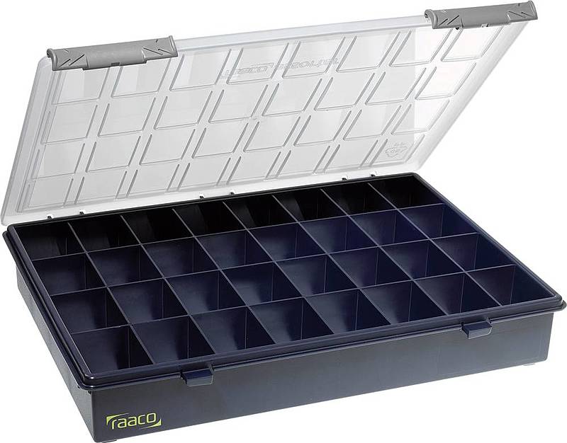 B-Ware Raaco Assorter 4 32 Sortimentskasten 338x260x57 Mm Anzahl Fächer 32 Blau 7 Stück - 5733439136181