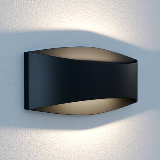 Applique murale extérieure LED Lindby Evric de qualité B, largeur 25,4149 