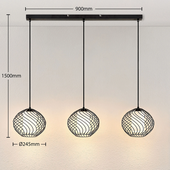 Lindby Cedrice Käfig Pendelleuchte Hängeleuchte Deckenlampe Lampe 3 Flammig 0 B-Ware - 4251096569964