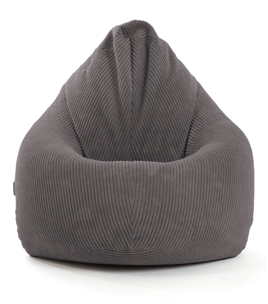 Mokebo Sitzsack Cord Xxl Für Kinder & Erwachsene In Anthrazit 'Der Tagträumer',  B-Ware - 4260669189591