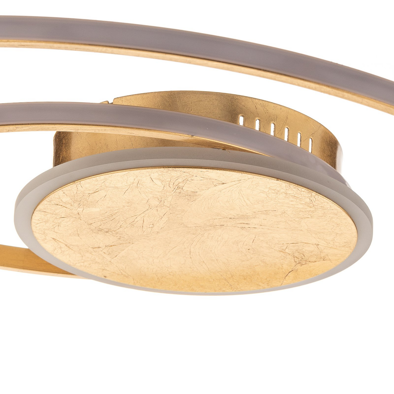 B-Ware Lindby Deckenleuchte Lampe Led Gold Aluminium Dorle Wohnraumbeleuchtung Rund