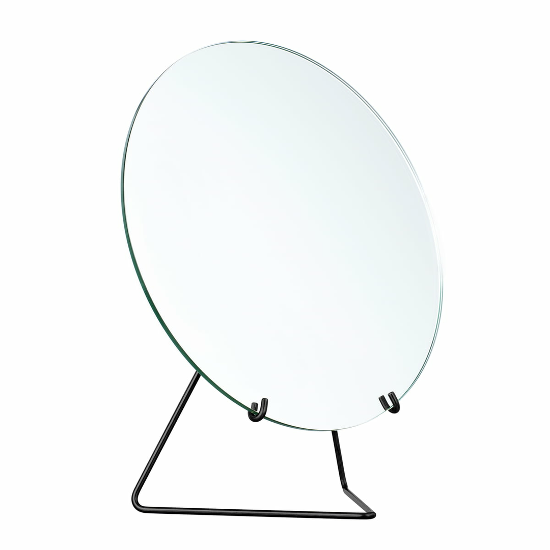 Moebe Tischspiegel Spiegel Schminkspiegel Deko-Kosmetikspiegel Ø 30 cm schwarz