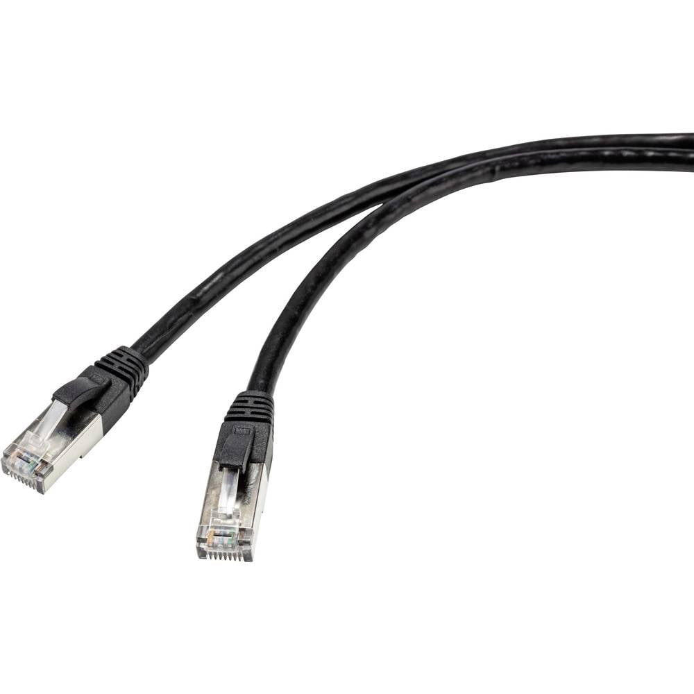 Renkforce Rf 4538204 Rj45 Netzwerkkabel Patchkabel Cat 6a S/Ftp 30.00 M Schwarz B-Ware - 4064161081403