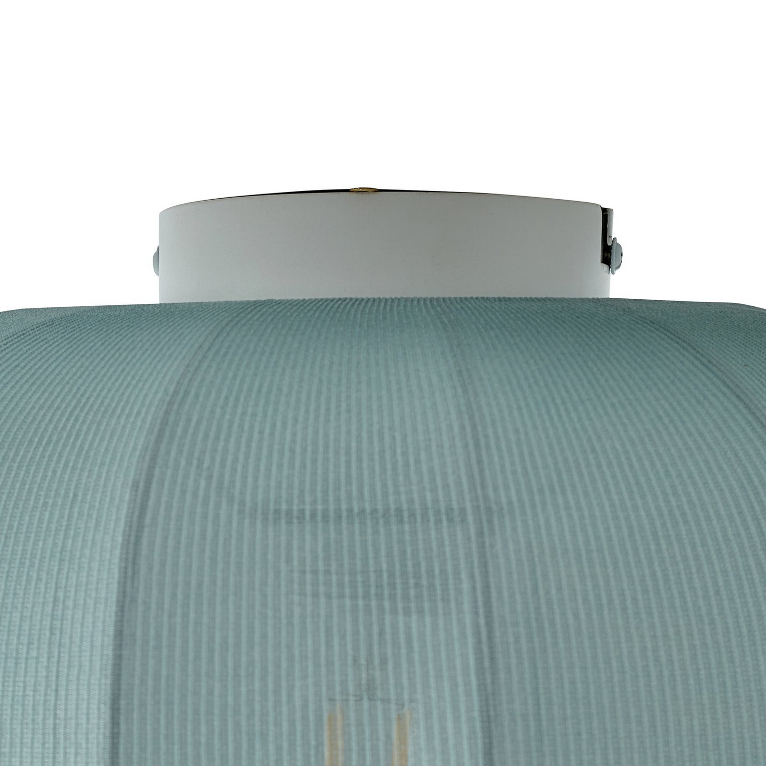 B-Ware Lindby Deckenleuchte Helin Deckenlampe Deckenlicht Lampe Led Blau Stoff ø 35 Cm