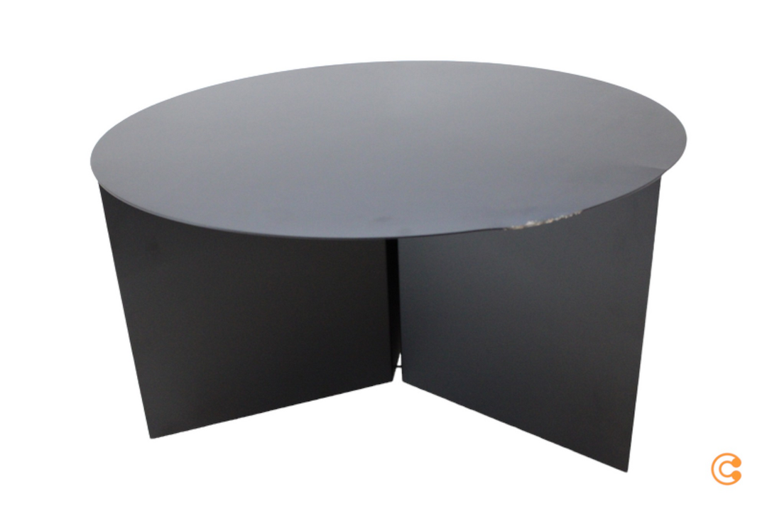 Hay Slit Table XL Tisch Couchtisch Beistelltisch Sofatisch Stahl Ø 65cm DELLE