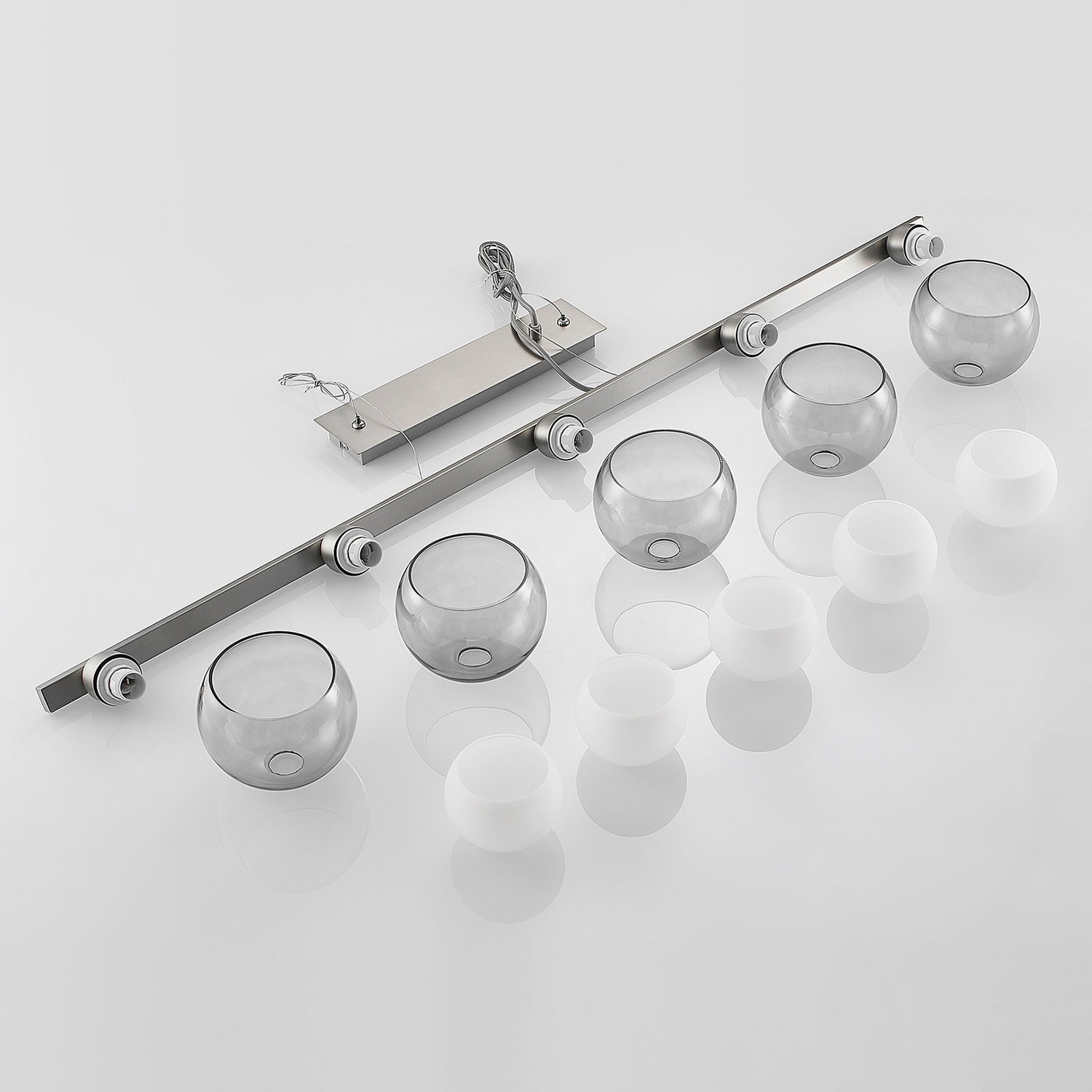 Lucande Kaiya Hängeleuchte Glas Fünfflammig Deckenlampe Deckenleuchte Lampe Spot B-Ware - 4251911738186