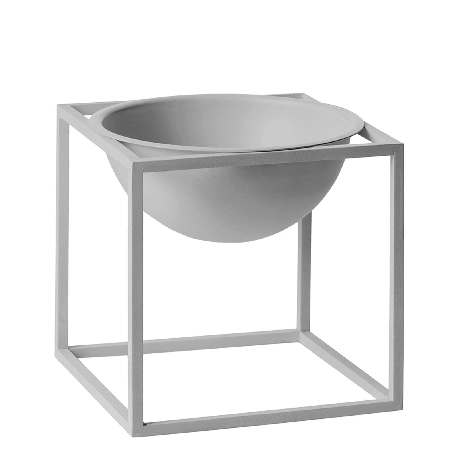 by Lassen Kubus Bowl Schale Schüssel Dekoschale Dekoschüssel kühles Grau S Außen - 5711879000316