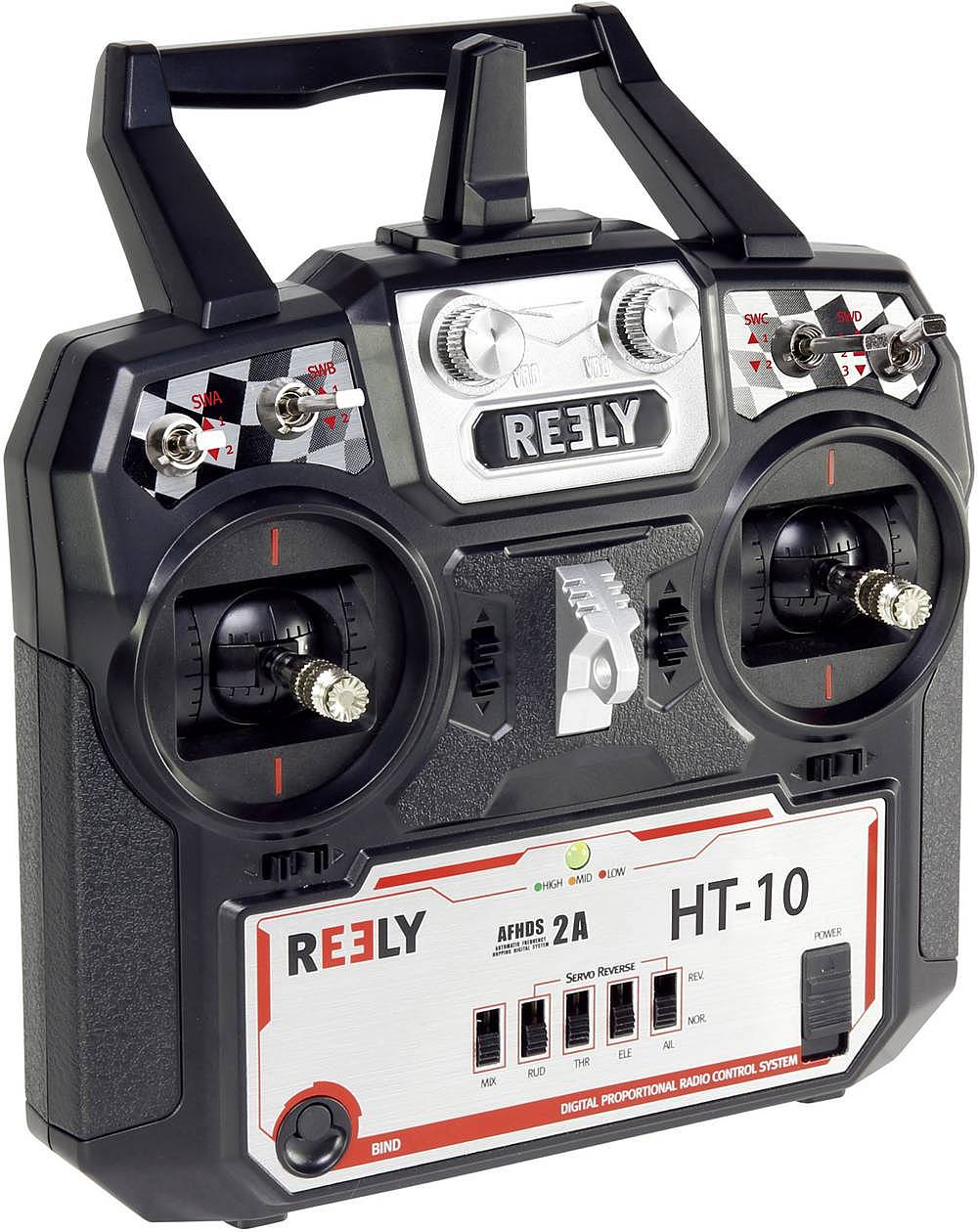 Télécommande portable Reely HT 10 2,4 GHz, 10 canaux, avec récepteur, produit de seconde main