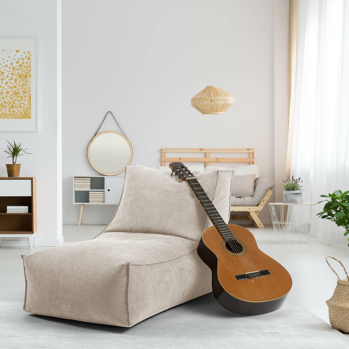 Mokebo 'Der Sundowner' Indoor Sitzsack Mit Hocker Pouf Sitzkissen Bodenkissen  B-Ware