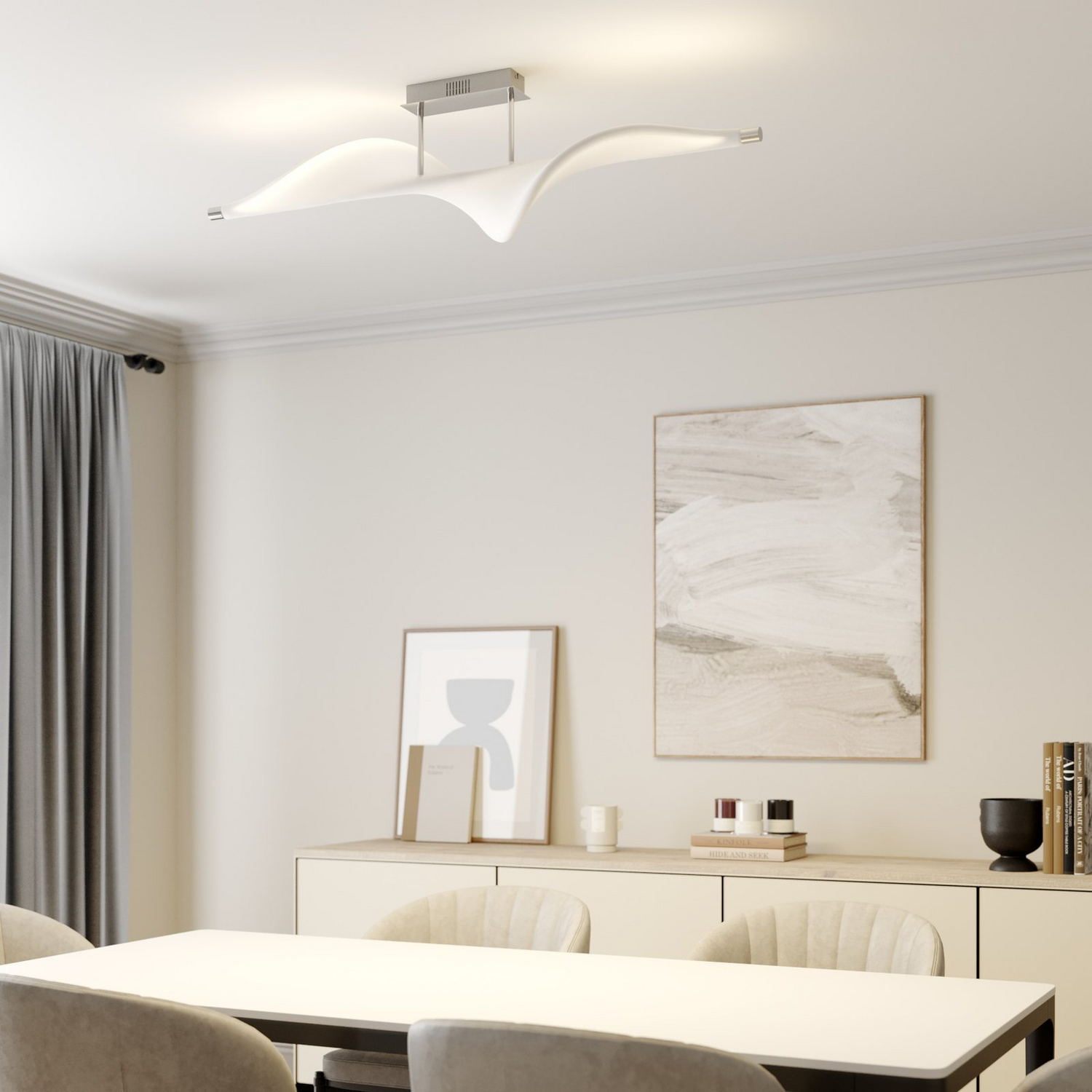 B-Ware Lucande Edano Led Deckenlampe Dimmbar Deckenlampe Deckenlicht Wohnimmerlampe