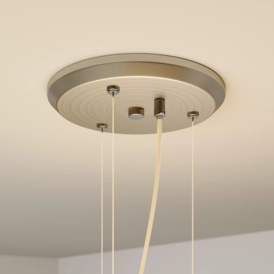 Quitani Pendelleuchte Aura Hängeleuchte Hängelampe Lampe Gold ø 50 Cm 4 Flammig B-Ware - 4251096508277