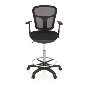 B-Ware hjh OFFICE Arbeitsstuhl Counterstuhl TOP WORK 108 Netz schwarz Drehstuhl691