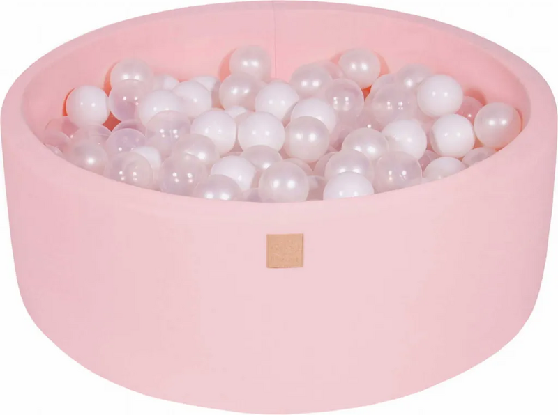 Meow Baby Bällebad Spielpool Kugelbad Rund 90x30cm Bälle Weiß Perlmutt Ball Bälle B-Ware - 5900168329607