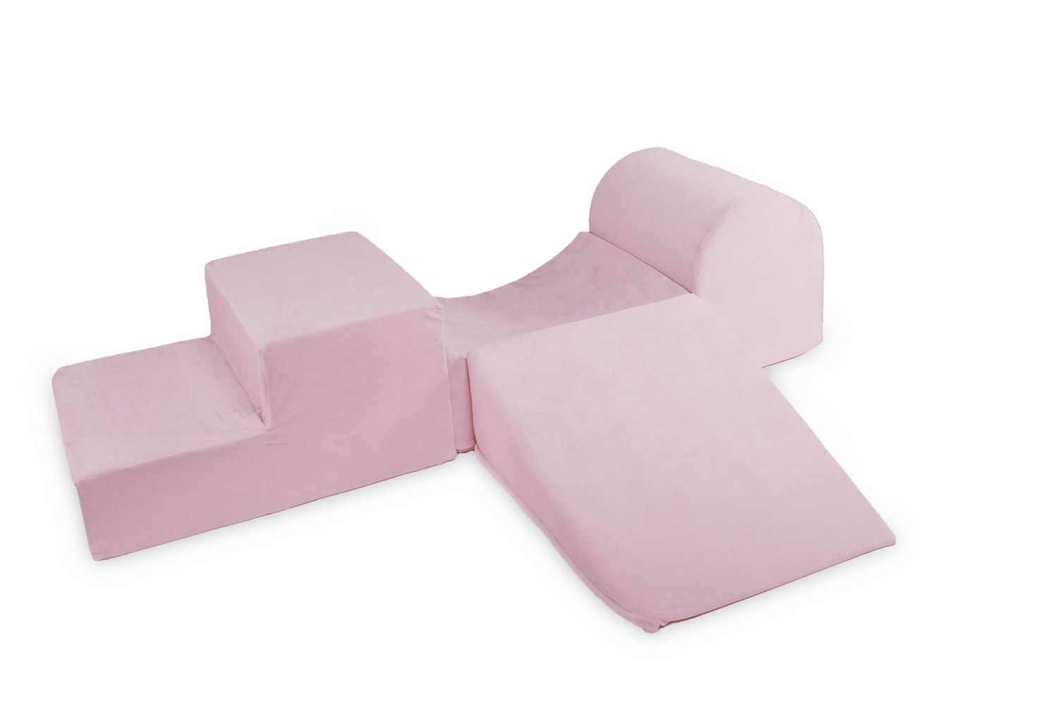 B-Ware Meow Baby Schaumspielset Spielmatte Kletterspielzeug Velvet Hellpink 4tlg Sp983 - 5900378765400