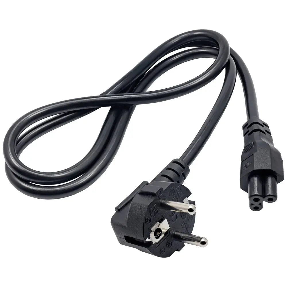 B-Ware Akyga Stromkabel Adapter Netzteil Stromleitung Schwarz Kleeblatt C5 1 M 10 Stück - 5901720134523
