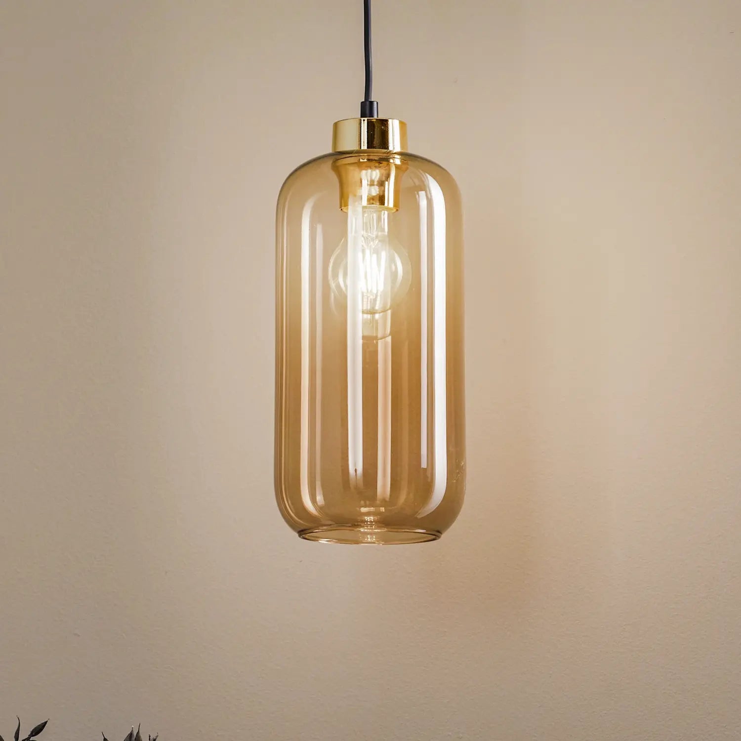 B-Ware Tk Lighting Hängeleuchte Pendelleuchte Marco Green Braun Glas Metall E27 Led - 5901780577599