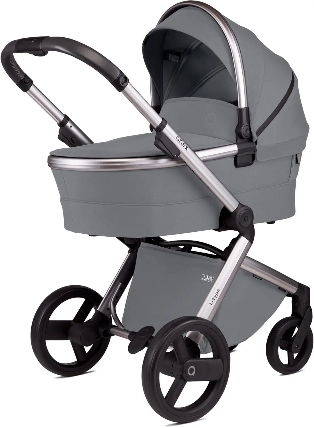 B-Ware Anex Kinderwagen Buggy Kombikinderwagen L Type Grau 2 In 1 Babywanne Sportsitz - 5902280015123